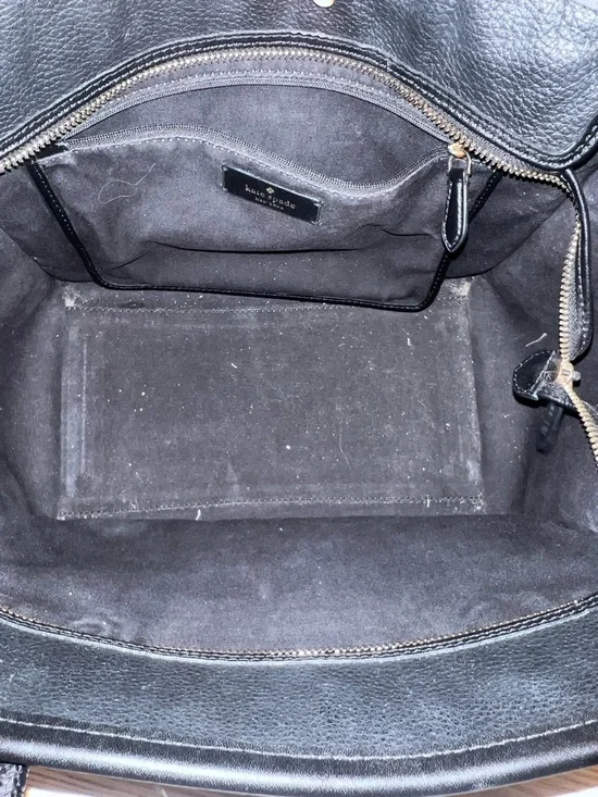 kate spade Black Logo Large Tote Ella pebble leather - Picture 6 of 7